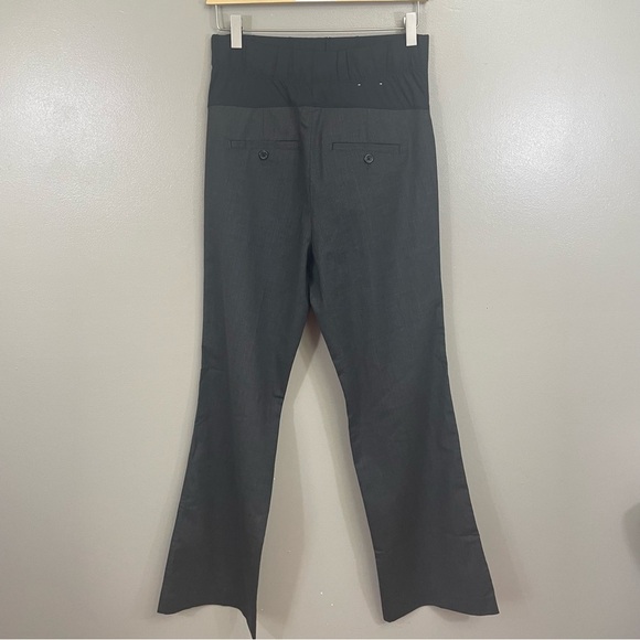 Gap Maternity Size 2 Regular Gray Stretch Wool Blend Straight Leg Work Pants - Picture 4 of 14